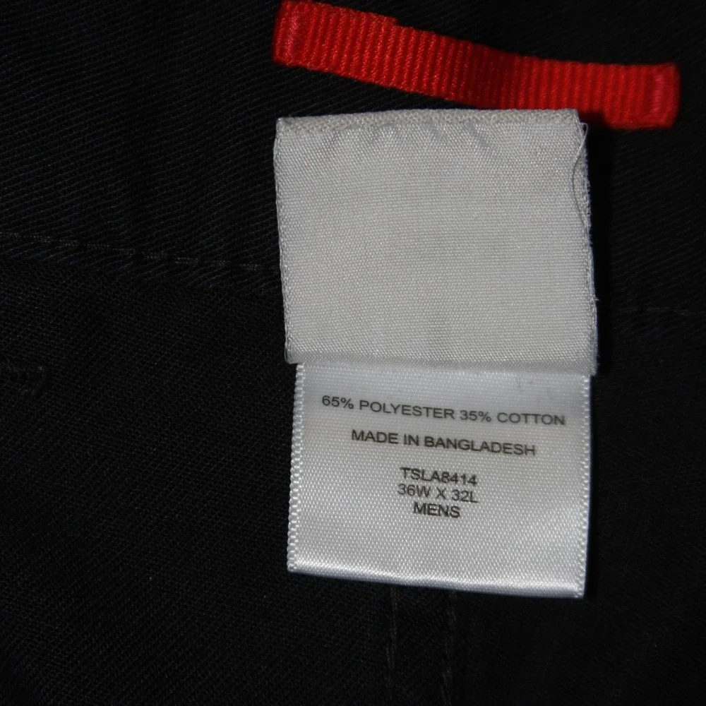 Tesla‎ Chino Pants Mens 36x32 Black TSLA8414 Workwear Techwear